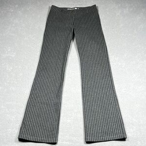 Betabrand Wide Leg Dress Yoga Pants Women’s Small Gray Striped Cotton Blend